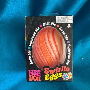 NeeDoh Easter Swirlie Egg Orange - New Fast Ship!
